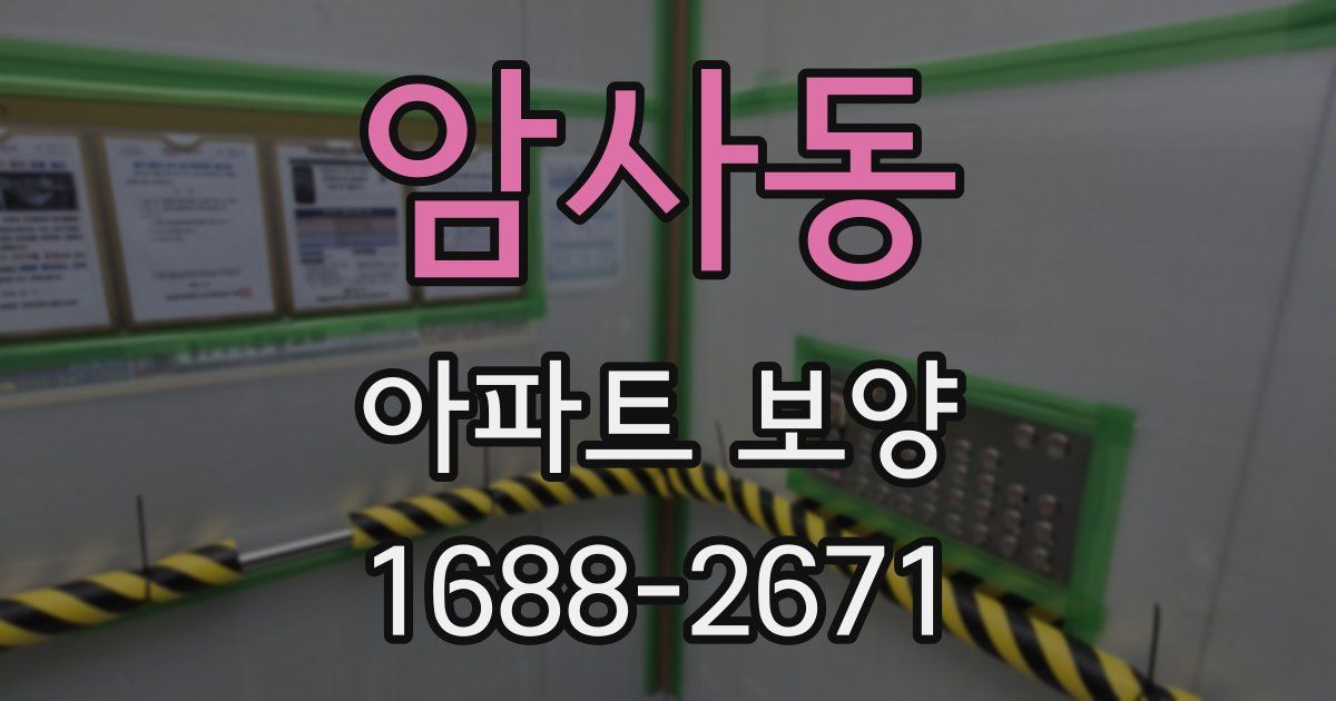 암사동 아파트 보양
