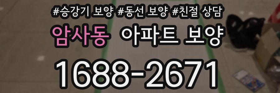 암사동 아파트 보양