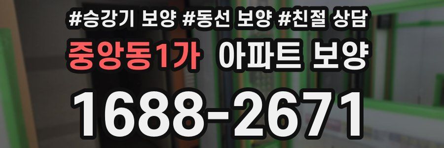 중앙동1가 아파트 보양