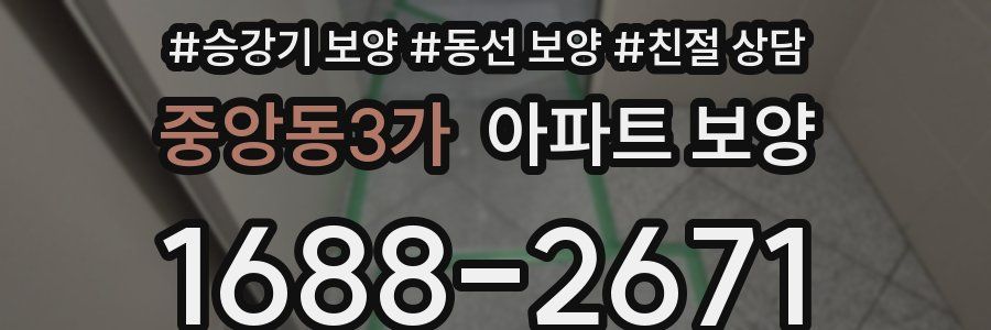 중앙동3가 아파트 보양