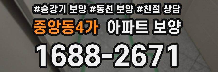 중앙동4가 아파트 보양