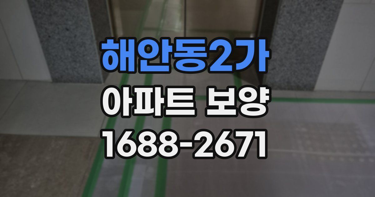 해안동2가 아파트 보양