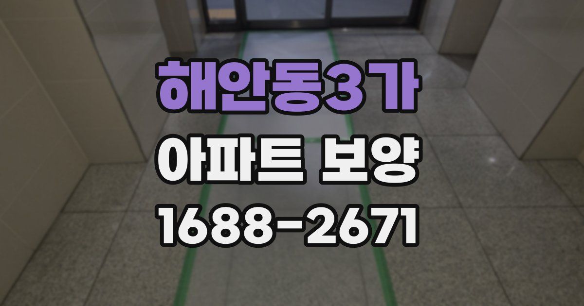 해안동3가 아파트 보양