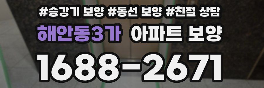 해안동3가 아파트 보양
