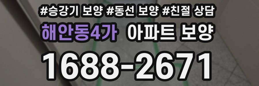 해안동4가 아파트 보양
