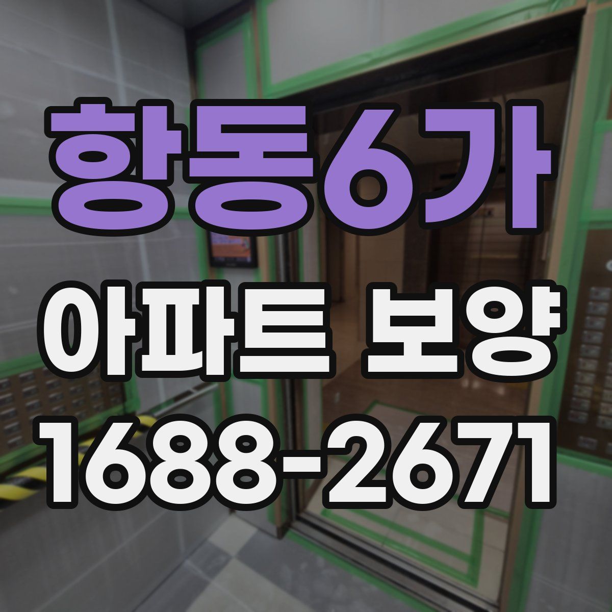 항동6가 아파트 보양