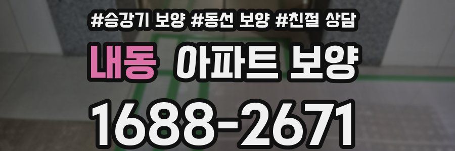 내동 아파트 보양