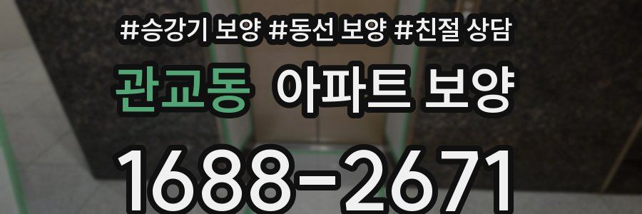 관교동 아파트 보양