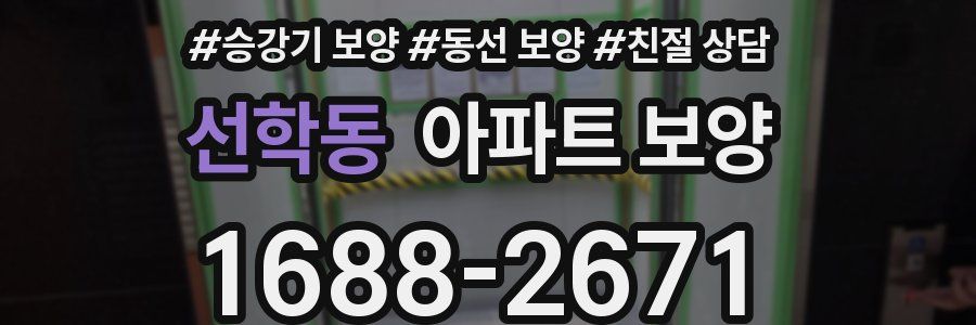 선학동 아파트 보양