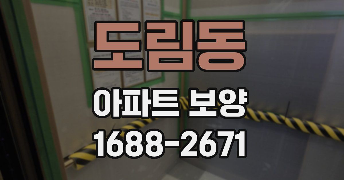 도림동 아파트 보양