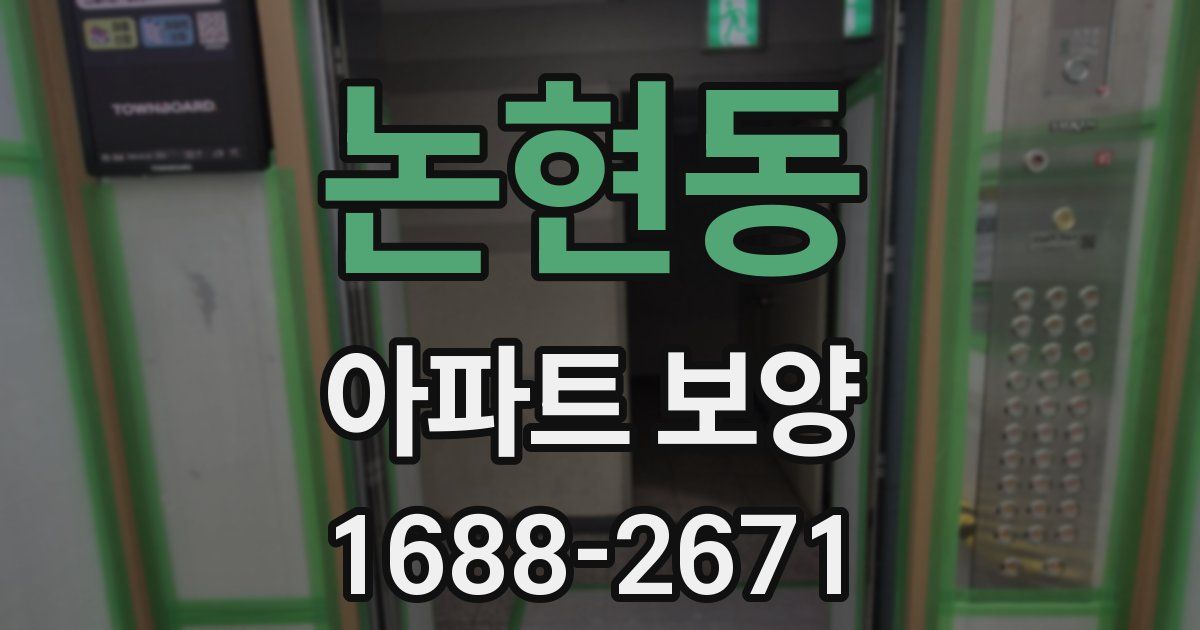 논현동 아파트 보양