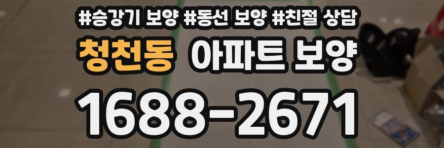청천동 아파트 보양