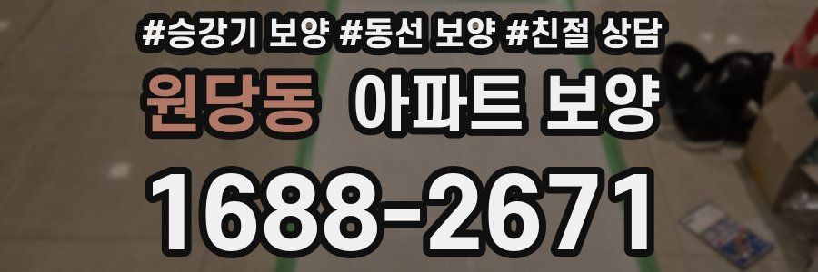 원당동 아파트 보양
