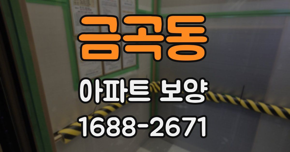 금곡동 아파트 보양