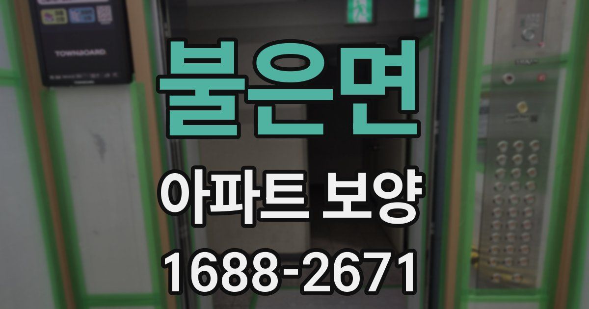 불은면 아파트 보양