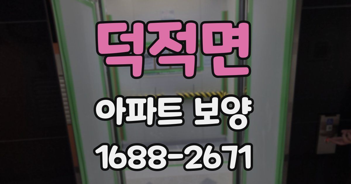덕적면 아파트 보양