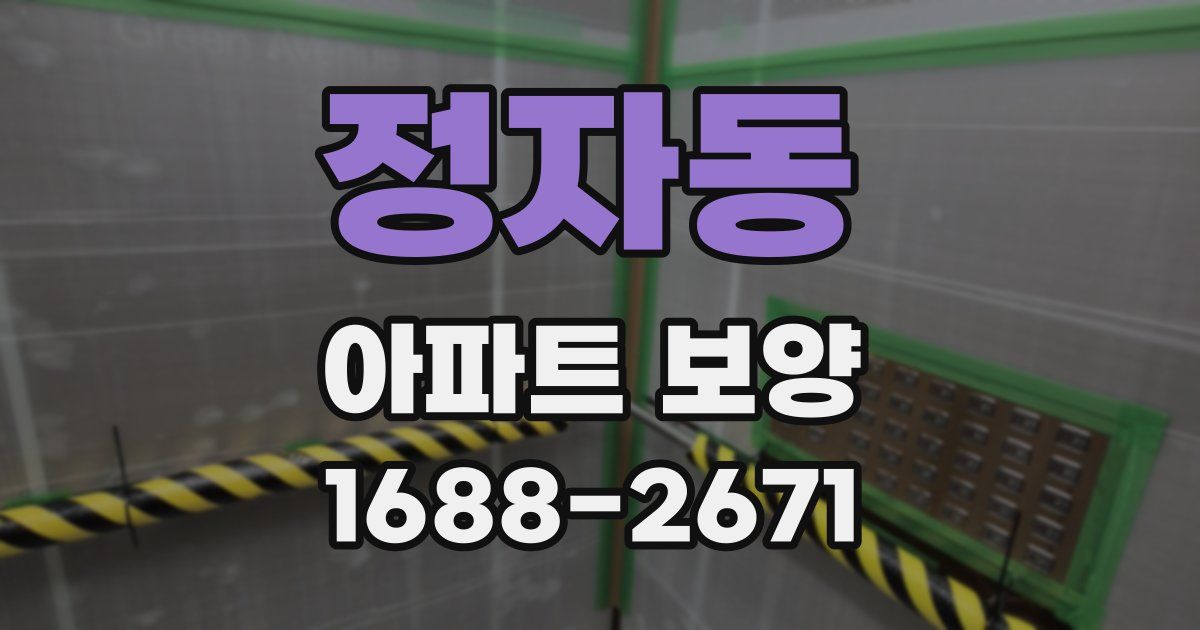 정자동 아파트 보양