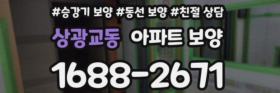 상광교동 아파트 보양