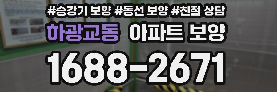 하광교동 아파트 보양