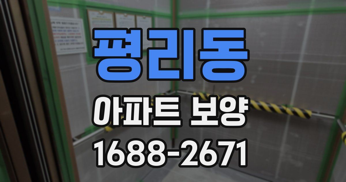 평리동 아파트 보양