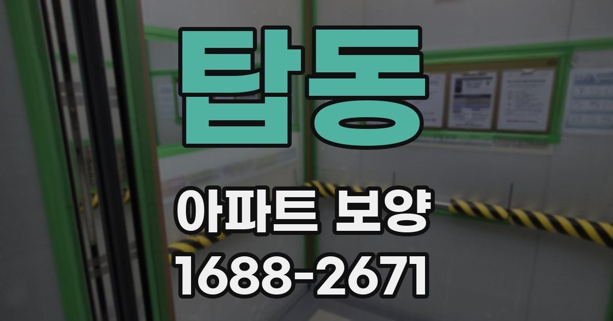 탑동 아파트 보양
