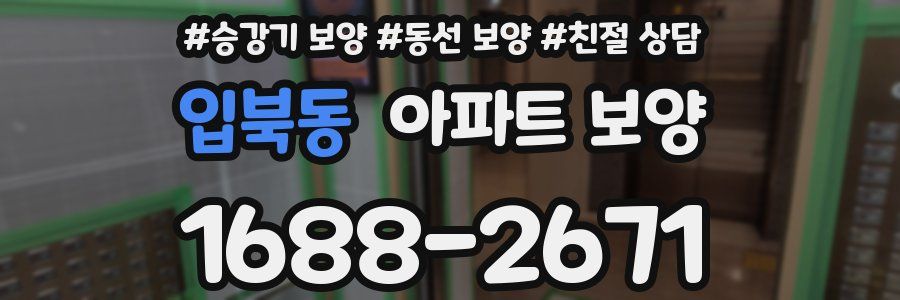 입북동 아파트 보양