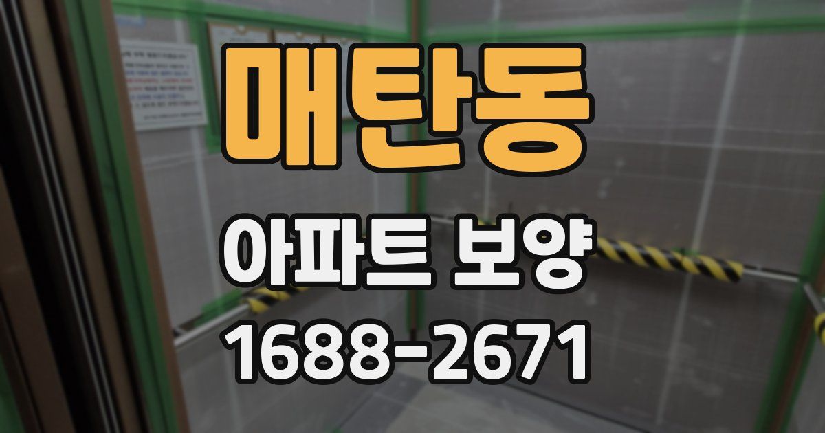 매탄동 아파트 보양