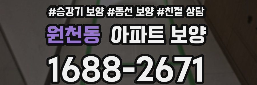 원천동 아파트 보양