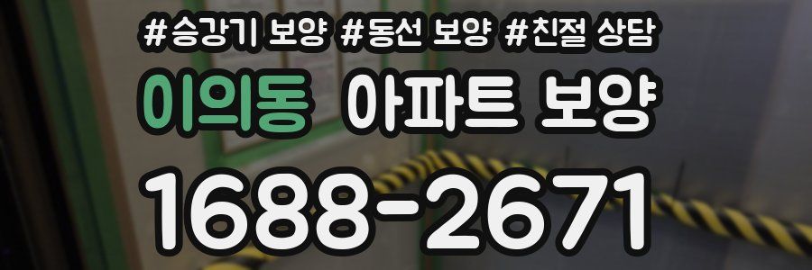 이의동 아파트 보양