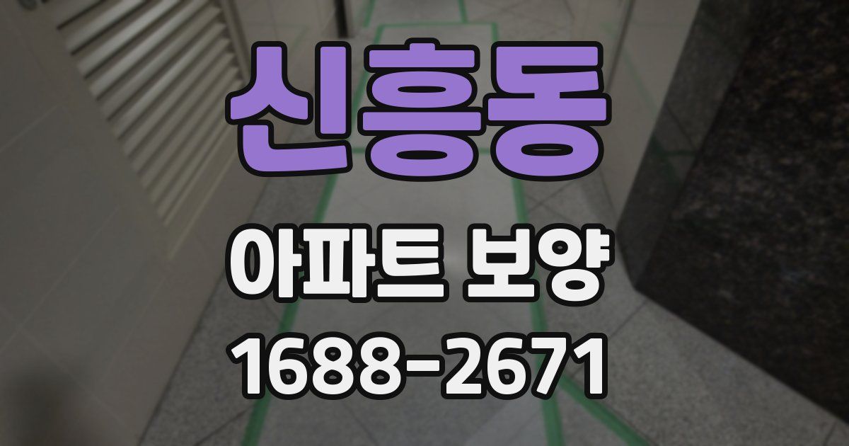 신흥동 아파트 보양