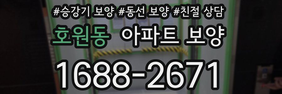 호원동 아파트 보양