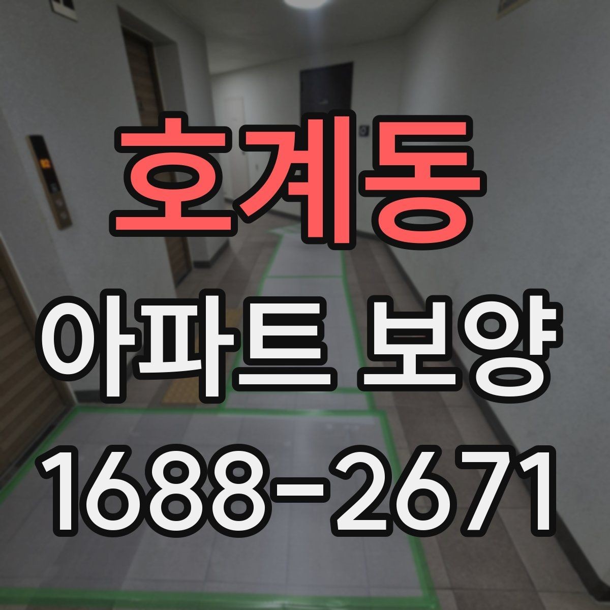 호계동 아파트 보양 중 이웃 세대 배려가 필요한 순간