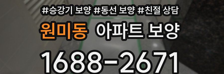 원미동 아파트 보양