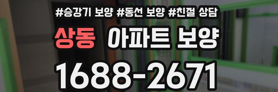 상동 아파트 보양