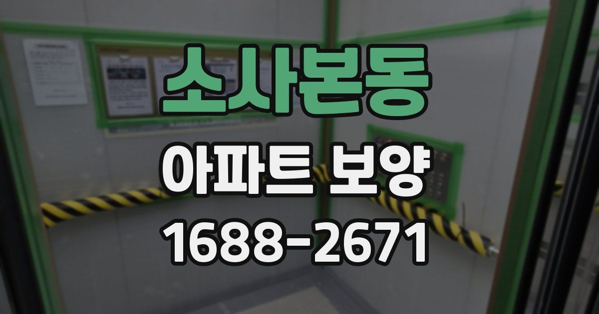 소사본동 아파트 보양