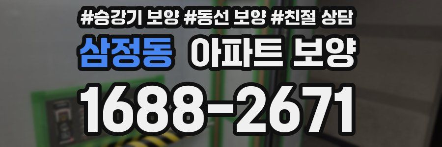 삼정동 아파트 보양