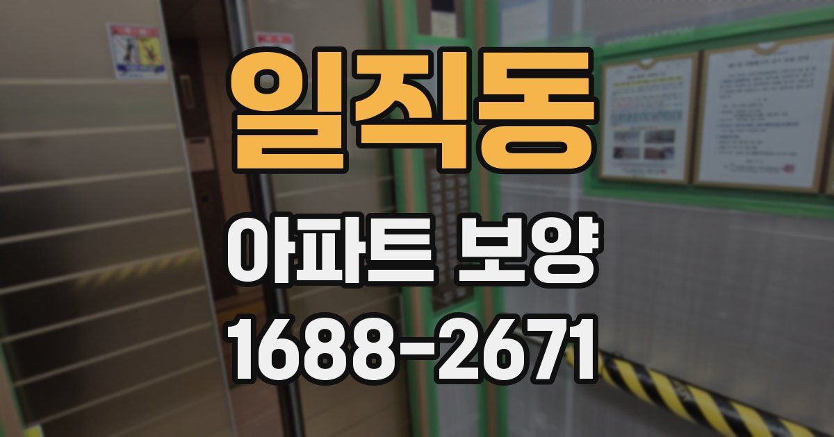 일직동 아파트 보양