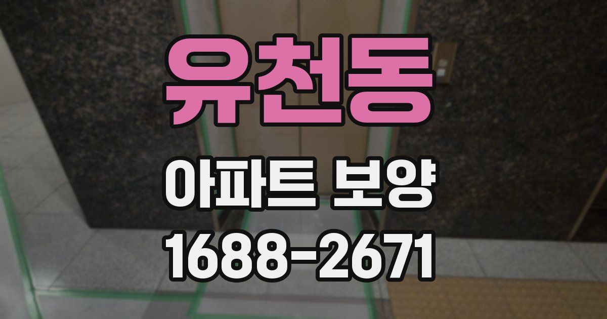 유천동 아파트 보양