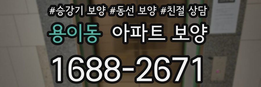 용이동 아파트 보양