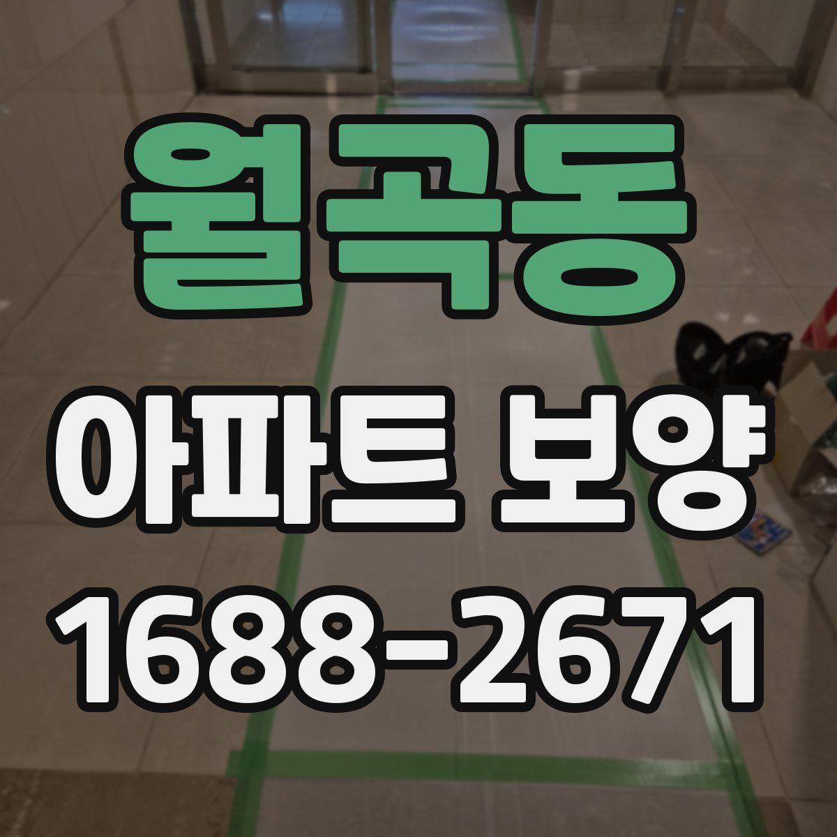 월곡동 아파트 보양