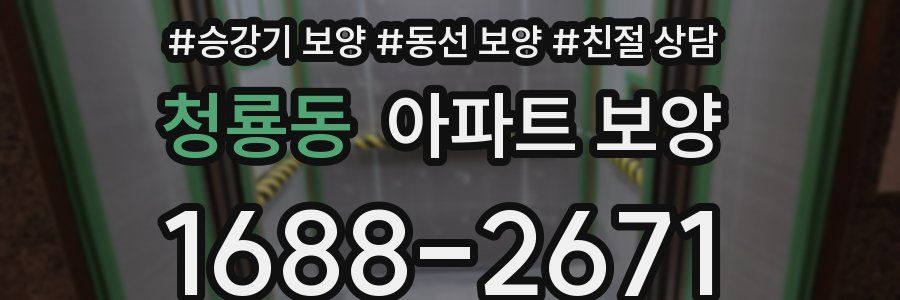 청룡동 아파트 보양