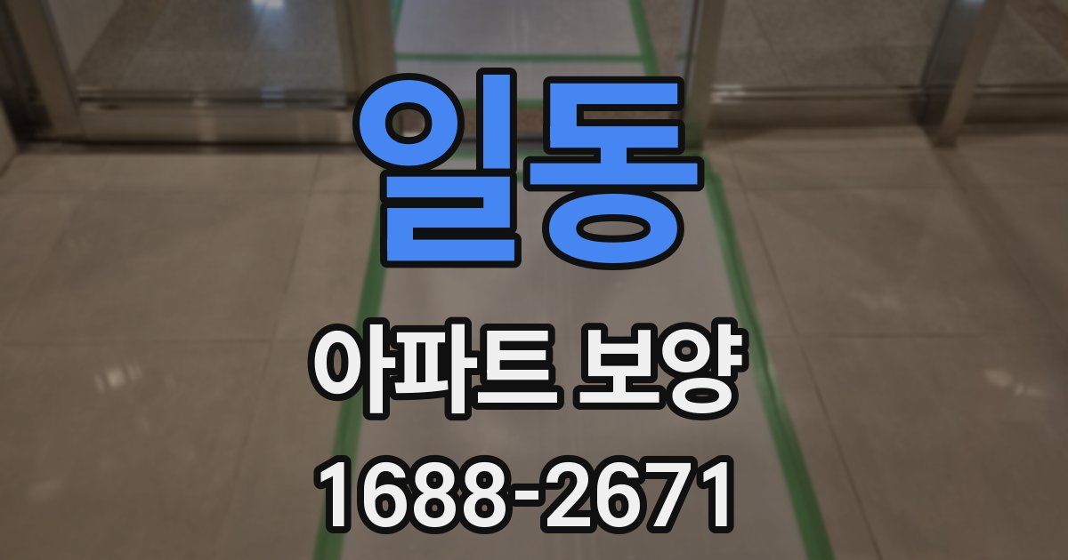 일동 아파트 보양