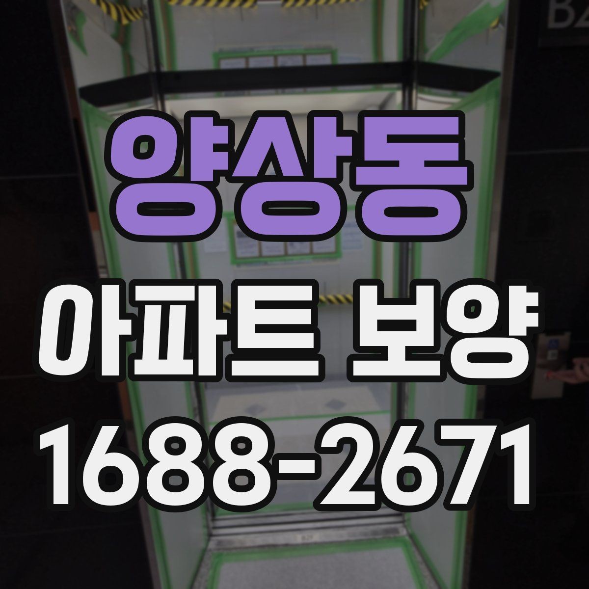 양상동 아파트 보양 작업 품질을 높이는 사전 점검