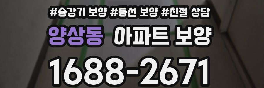 양상동 아파트 보양