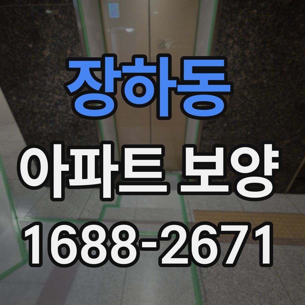 장하동 아파트 보양 시 층간 이동 동선 확보 요령
