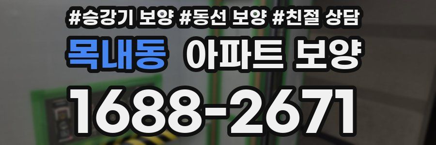 목내동 아파트 보양