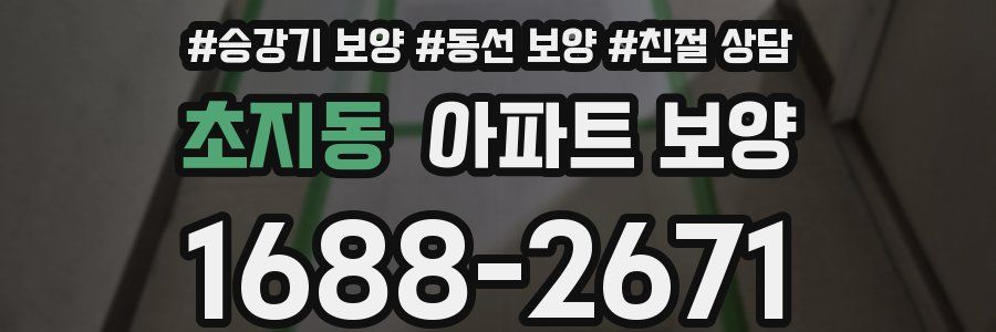 초지동 아파트 보양