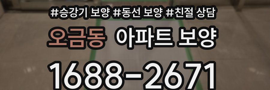 오금동 아파트 보양