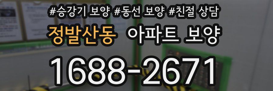 정발산동 아파트 보양