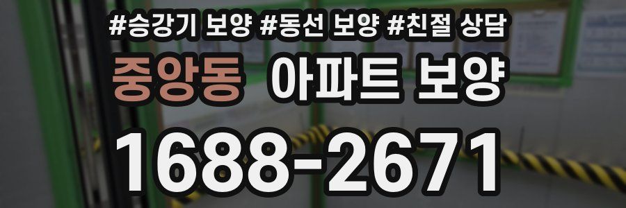 중앙동 아파트 보양